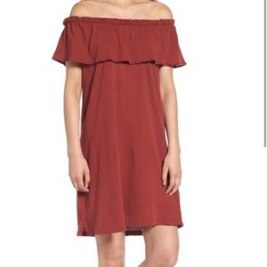 Current/Elliott The Ruffle Dress Rosewood Size 1